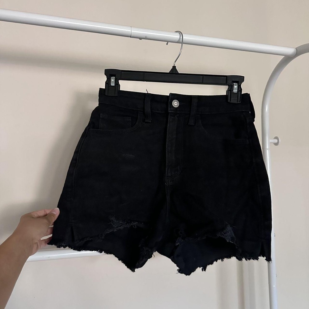 Hollister Black Denim Shorts